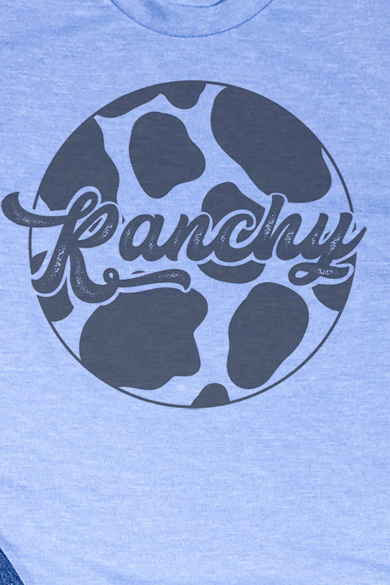 Ranchy Cow Print Tee