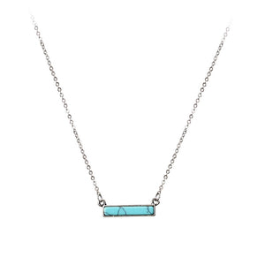 Turquoise Bar Necklace