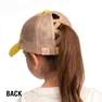 C.C WASHED COTTON TWILL MESH KIDS PONY CAP WITH CRISS-CROSS ELASTIC BAND